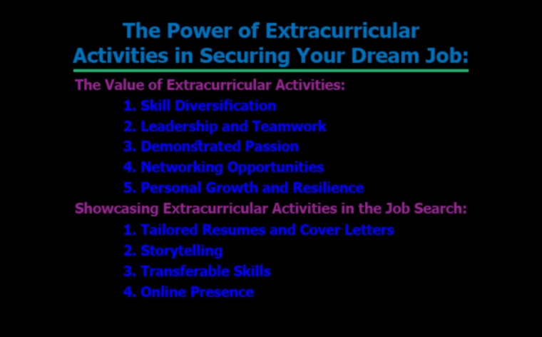 Extracurriculars The Power of Passion 1