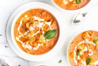 Velvety Tomato Tortellini Soup