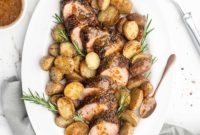 Peach Mustard Glazed Pork Tenderloin