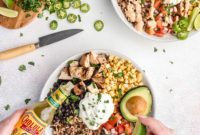 Zesty Tequila Lime Grilled Chicken Burrito Bowls