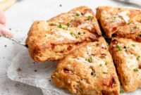 Savory Roasted Red Pepper and Goat Cheese Scones