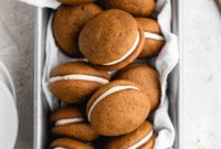Pumpkin Whoopie Pies with Brown Butter Cream Cheese Filling