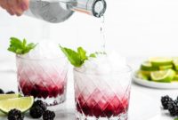 Rhubarb Bramble Vodka Cocktail