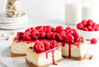 Decadent Raspberry Pistachio Cheesecake