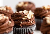 Decadent Nutella Hazelnut Cupcakes