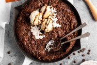 Decadent SunButter Triple Chocolate Brownie Skillet