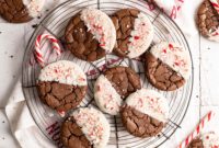 Mint Chocolate Fudge Cookies