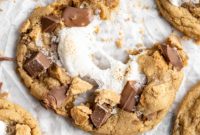 Quick SunButter Smores Graham Cracker Cookies