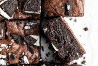 Gooey SunButter Oreo Fudge Brownies
