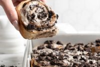 Epic Oreo Cookies and Cream Cinnamon Rolls