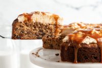 Warm Spiced Caramel Raisin Cake