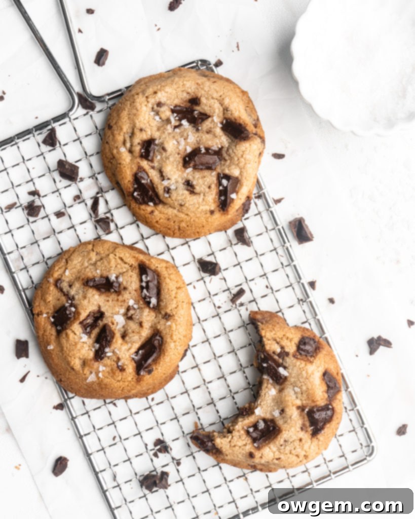 These Browned Butter Chocolate Chip Cookies are the cookies of your dreams! Perfectly chewy and full of awesome cookie flavor!