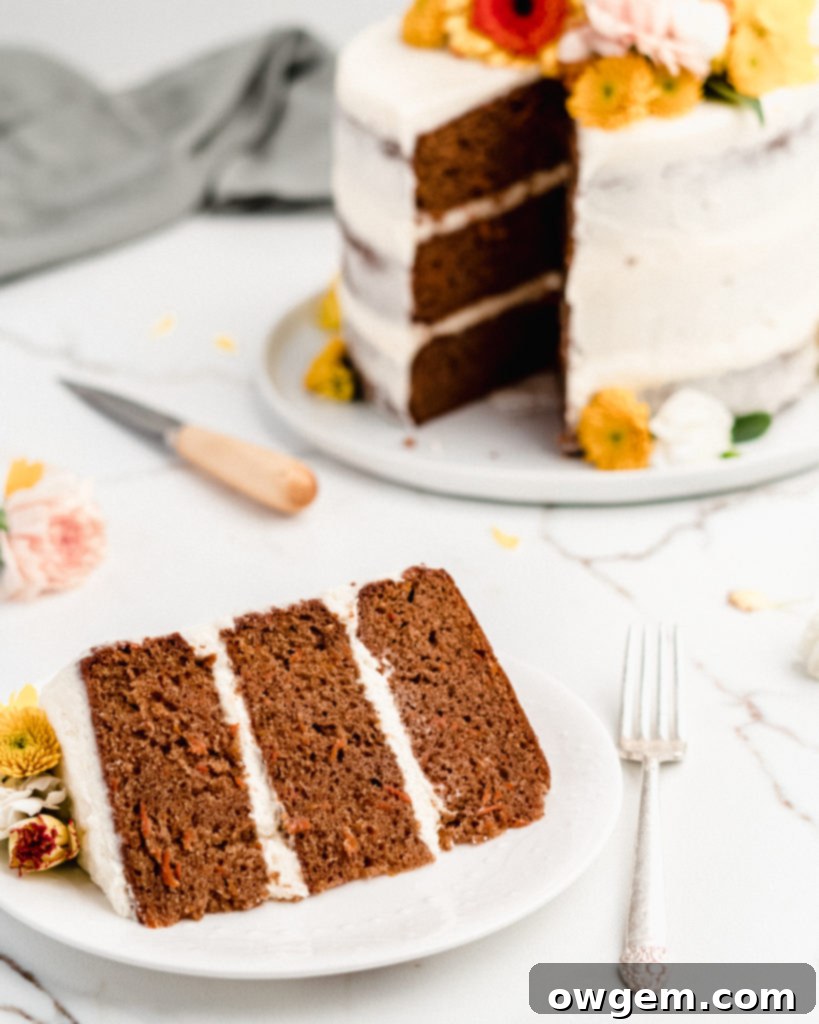 Carrot Cake Perfection: Ultra Moist with Cream Cheese Frosting 4 An array of whole and ground spices including cinnamon sticks, nutmeg, ginger root, and allspice berries, representing the rich flavor profile of the carrot cake recipe.