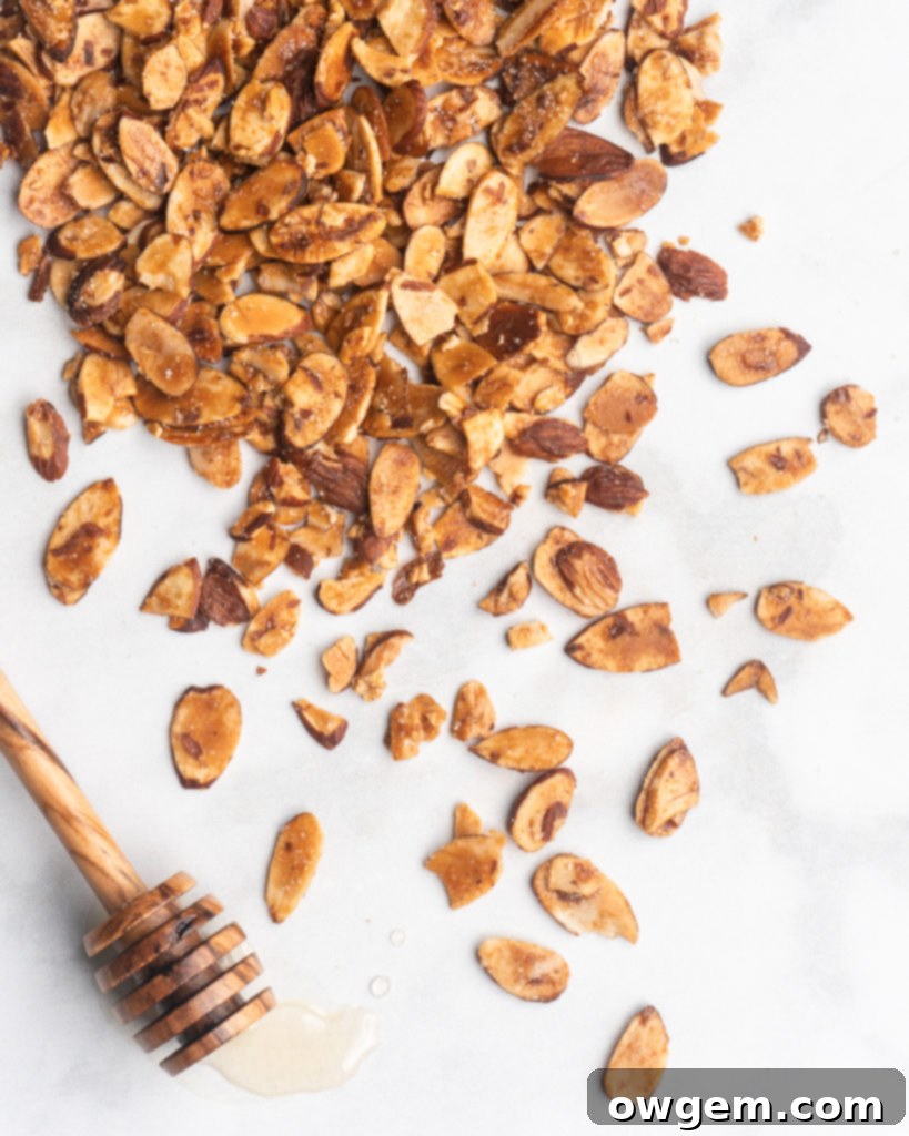 Almonds that are roasted to sweet perfection with honey.