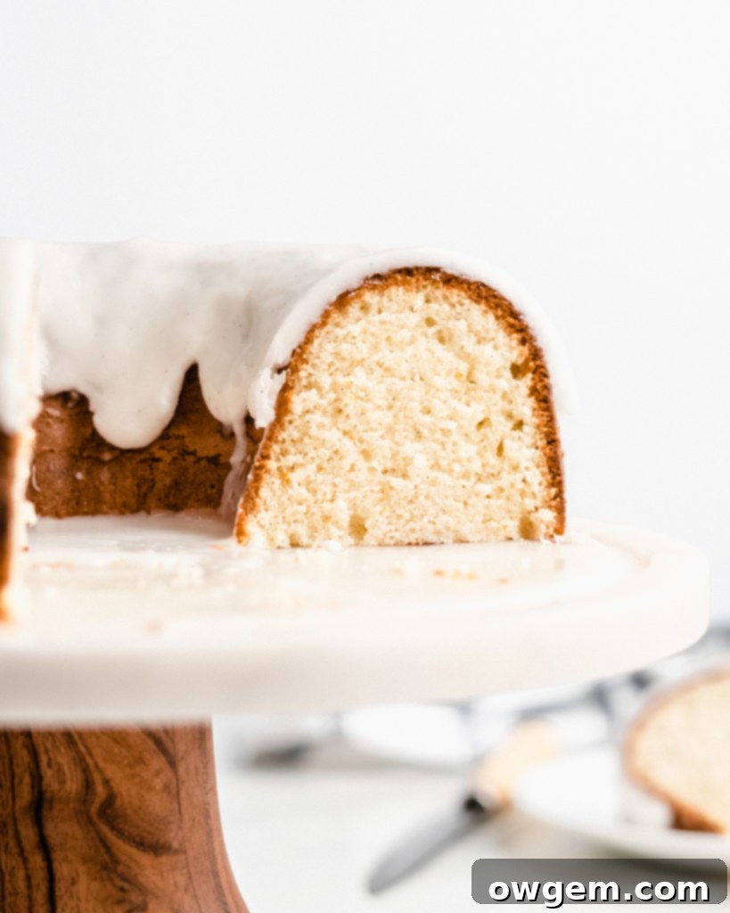 Moist and delicious this vanilla cardamom bundt cake is beautifully fragrant and topped with a vanilla bean glaze