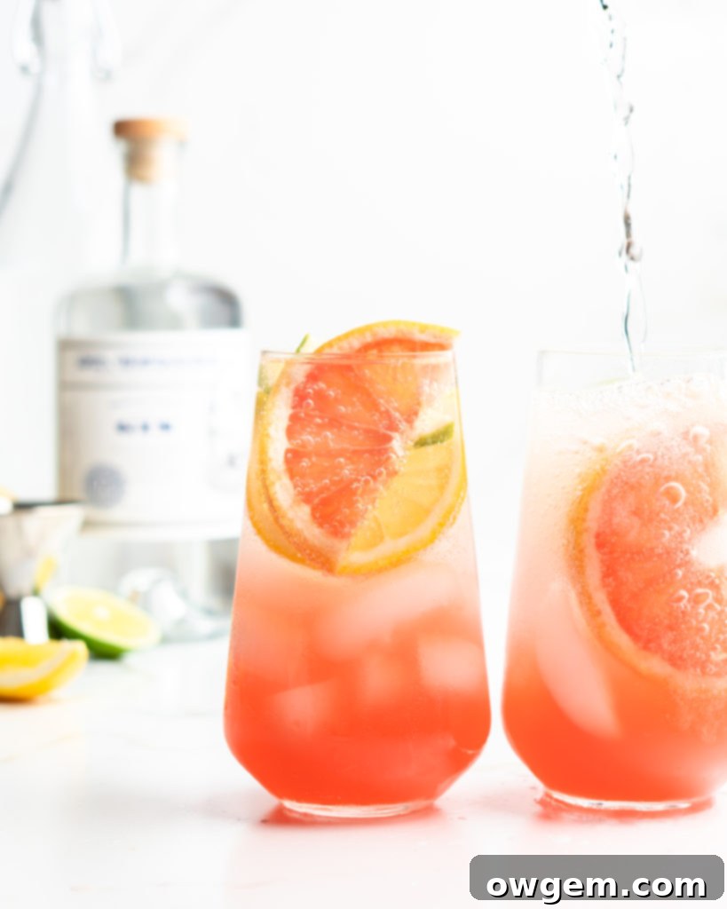 Refreshing, subtly sweet, and slightly tart, these Gin Elderflower and Aloe Spritzers are the perfect cocktail for any occasion.