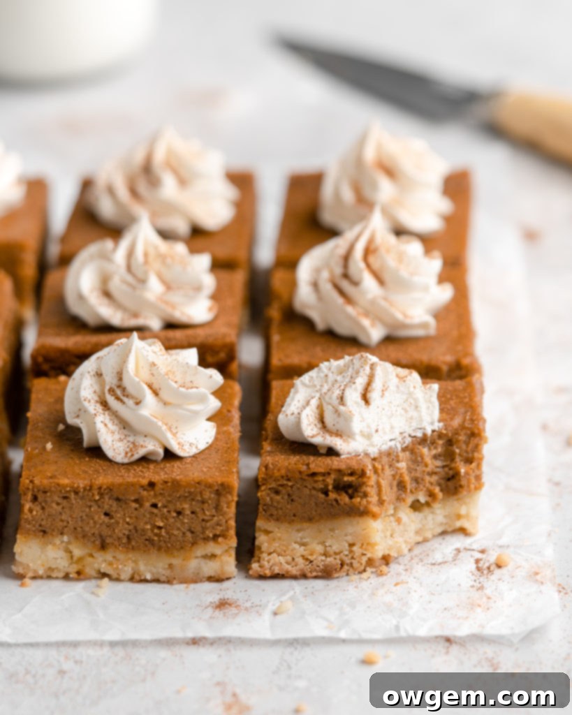 Close-up of a buttery, golden-brown shortbread crust, freshly baked in a pan, ready for the pumpkin filling.