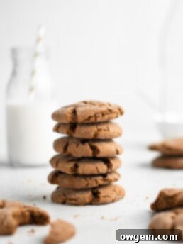 Super chewy and full of Christmas flavor, these crackly topped Cardamom Gingerbread Molasses Cookies are a breeze to make!