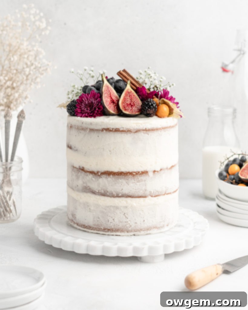 This Cardamom Chai Layer Cake is full of warm and spicy flavors!
