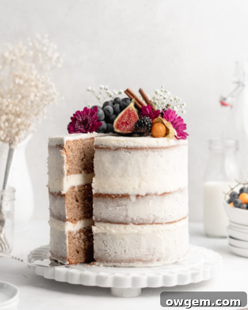This Cardamom Chai Layer Cake is full of warm and spicy flavors!