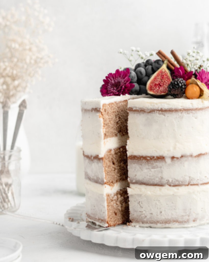This Cardamom Chai Layer Cake is full of warm and spicy flavors!