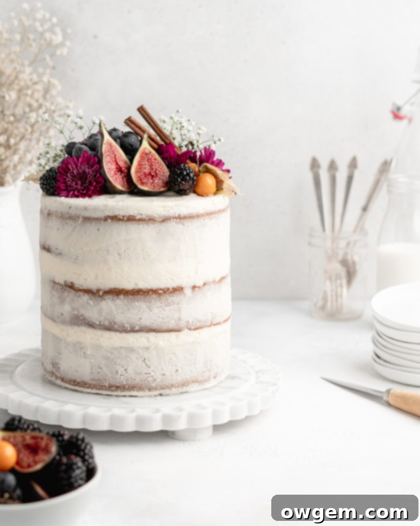 This Cardamom Chai Layer Cake is full of warm and spicy flavors!