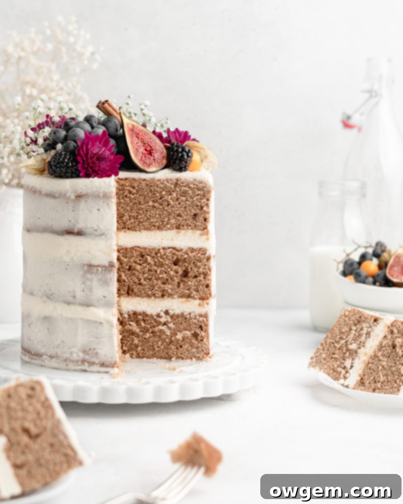 This Cardamom Chai Layer Cake is full of warm and spicy flavors!