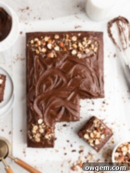 Toasted Hazelnut Chocolate Sheet Cake with Nutella Frosting