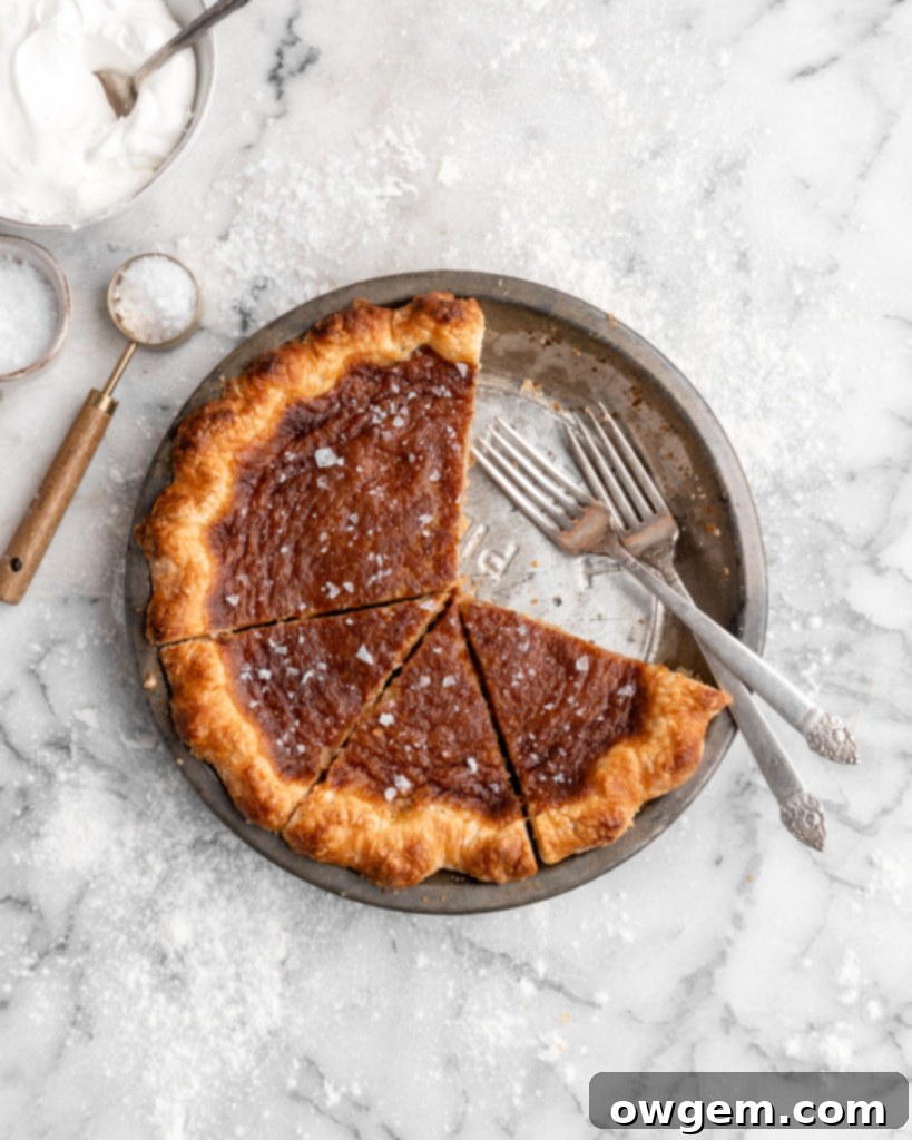 Rich and creamy French Canadian Sugar Pie