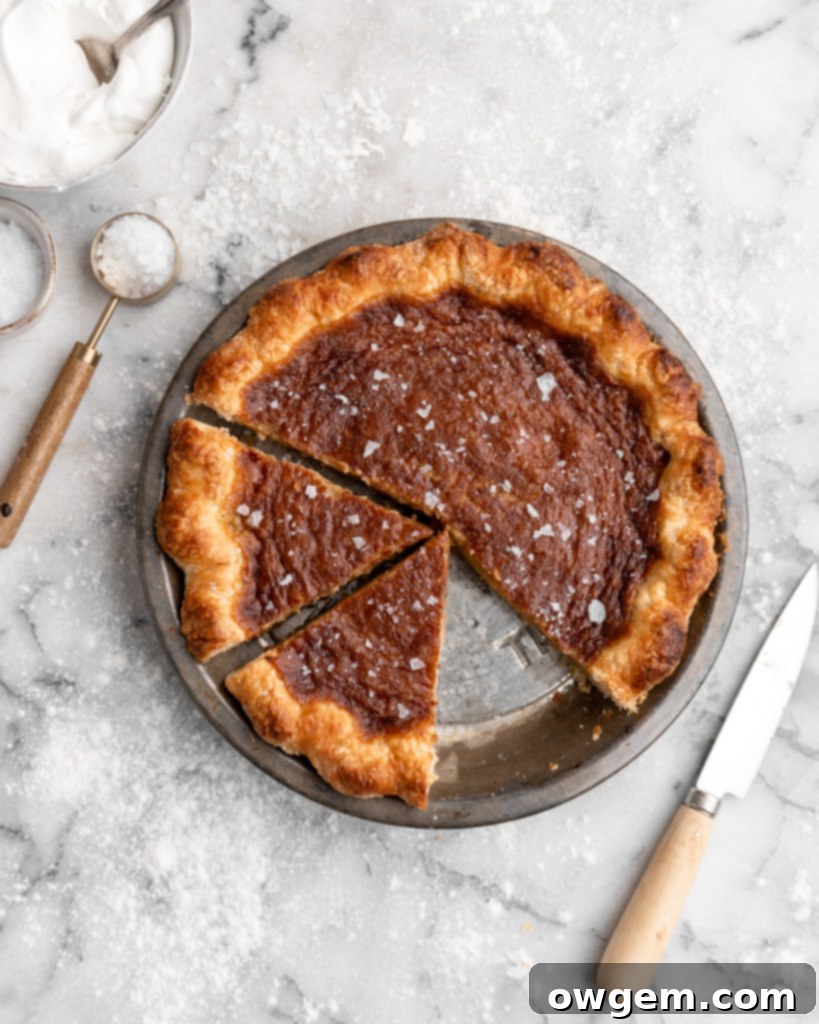 Rich and creamy French Canadian Sugar Pie