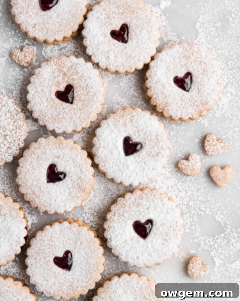 Preparing Linzer cookie dough in a stand mixer, showing the crumbly texture
