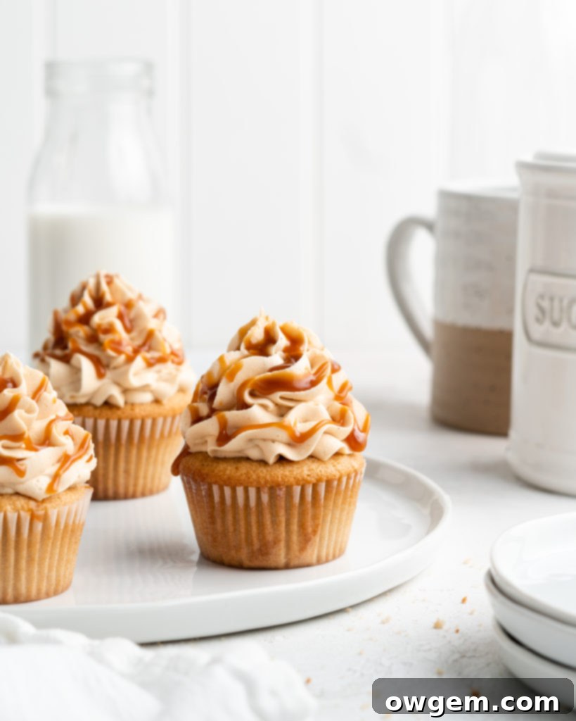 Freshly baked Earl Grey Cupcakes waiting for frosting