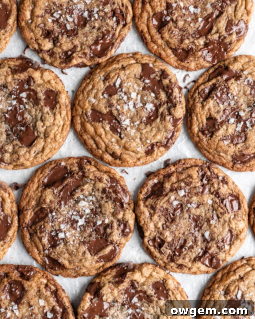 Double Rye Chocolate Chip Cookies are tangy and nutty thanks to rye flour and rye whisky