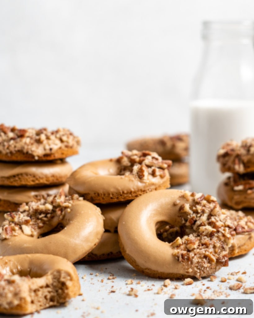 Close-up of the rich, buttery maple glaze in a bowl, ready for dipping