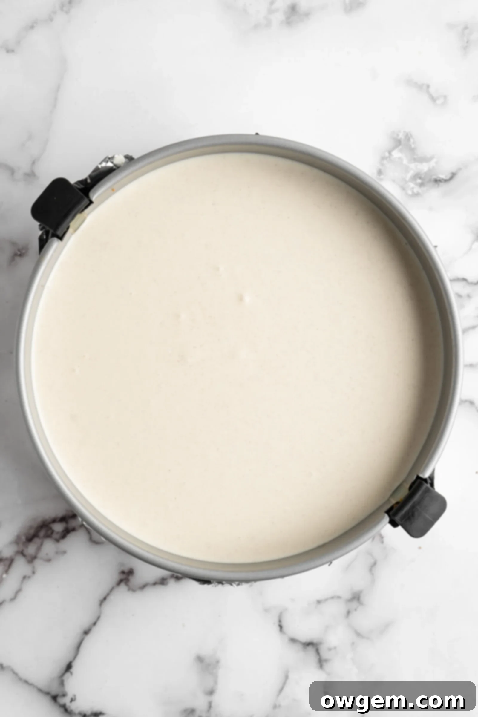finished cheesecake batter