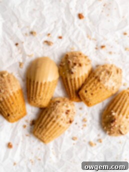 maple chai spiced madeleines dipped in a maple glaze and sprinkled with crushed pecans