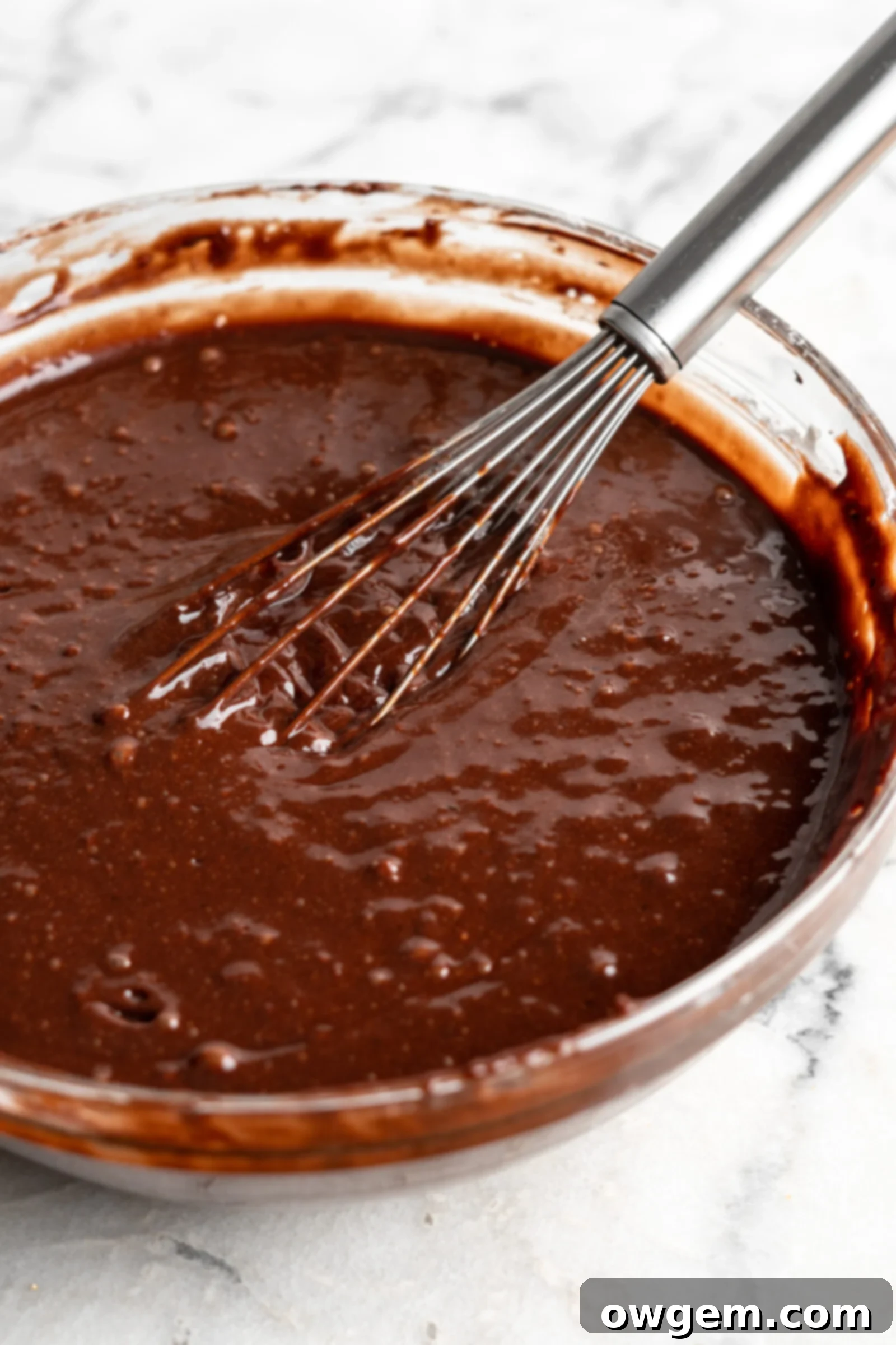 chocolate cake batter