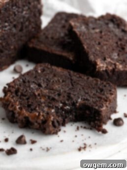 chocolate zucchini bread slices